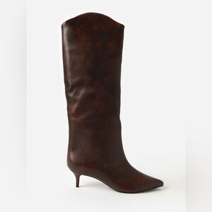 Schutz // NEW Maryana Lo Brown Leather Knee Boots